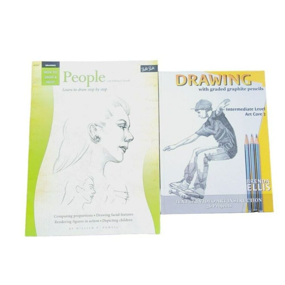 Drawing People William Powell & Graded Graphite Pencils Brenda Ellis Art Books